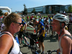 Theo Homan at the start of Paris-Brest-Paris